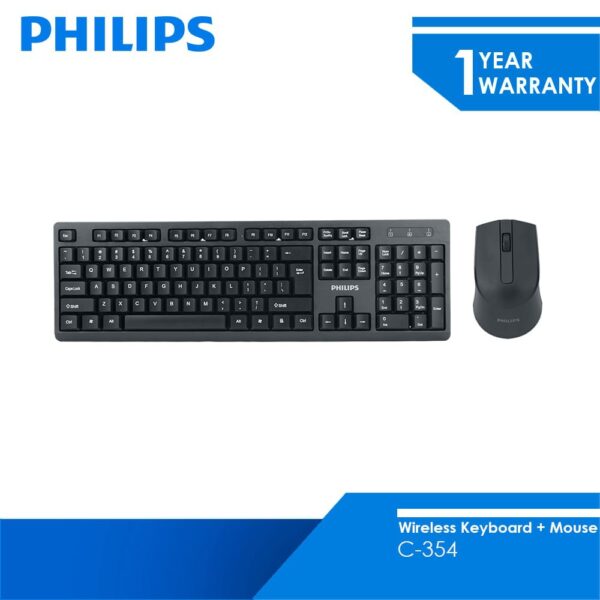 کیبورد و موس Philips C354 spt6354 Wireless Keyboard And Mouse Combo