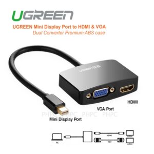 Mini-Displayport-to-HDMI-VGA-UGREEN-Digik-ir-0820-1مبدل Mini Displayport به VGA/HDMI یوگریین مدل 10439