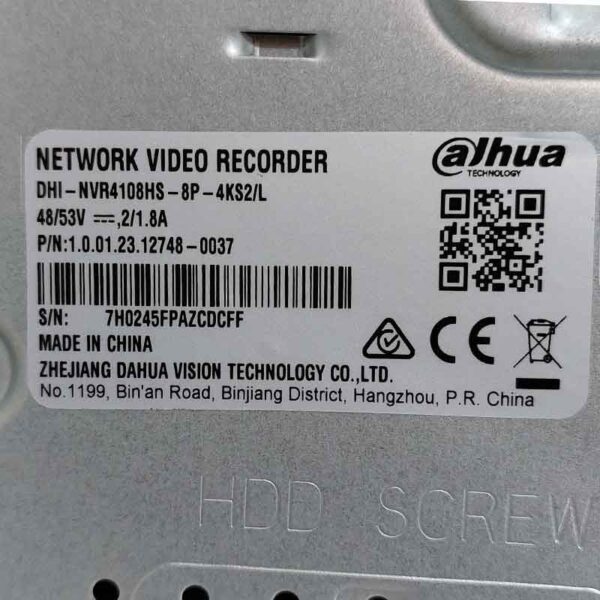 NVR DAHUA-دستگاه ضبط تصویر داهوا مدل DH-NVR4108HS-8P-4KS2/L