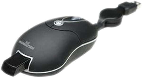 موس موبایل MANHAATAN 176811 Wireless Optical MMX Mobile Mini Mouse