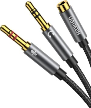 کابل اسپلیتر صوتی UGREEN 3.5mm Audio Splitter Cable