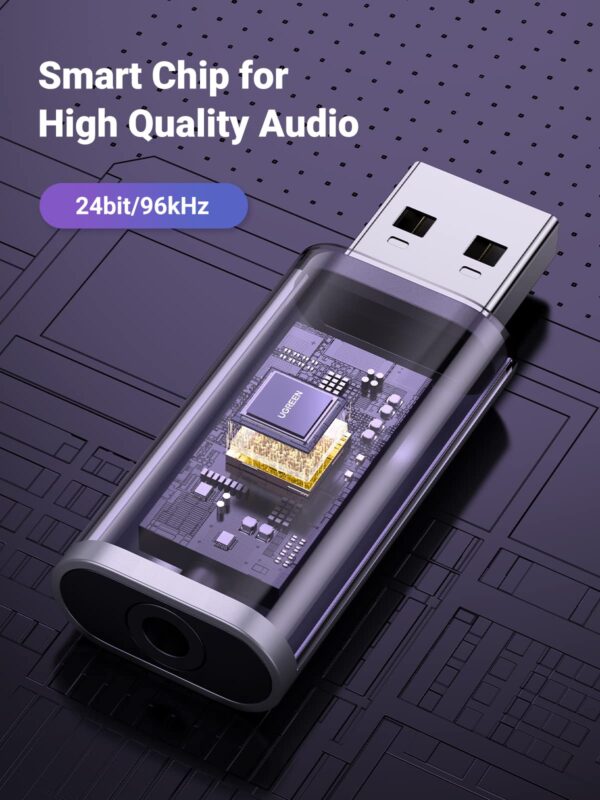 اداپتور UGREEN USB 2.0 به جک 3.5mm