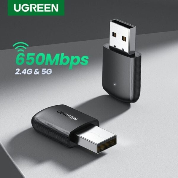 اداپتور UGREEN CM448 AC650 11ac Dual Band